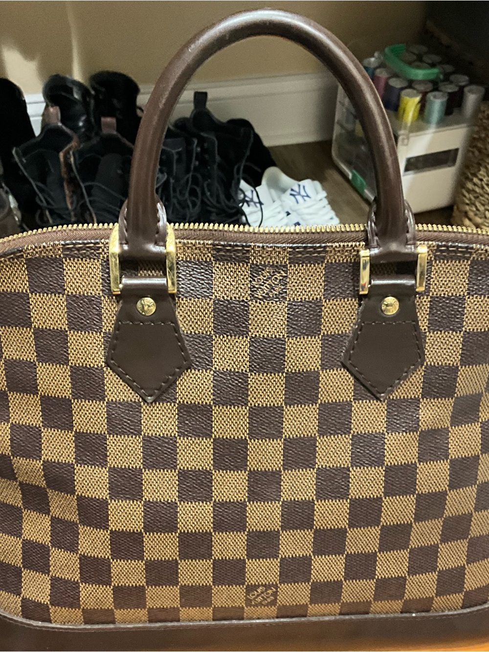 Louis Vuitton Alma Damier Ebene Authentic
